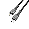 Tech-Protect UltraBoost DNA USB-C / Lightning PD27W/3A kábel 100 cm - szürke
