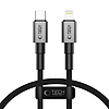 Tech-Protect Ultraboost DNA USB-C / Lightning PD27W/3A kábel 25 cm - szürke