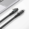 Tech-Protect UltraBoost L kábel Lightning (szögletes) / USB-C (egyenes) PD 20W 3A 1m - szürke