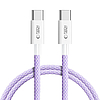 Tech-Protect Ultraboost Lite USB-C PD60W/3A kábel 1m - lila