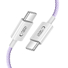 Tech-Protect Ultraboost Lite USB-C PD60W/3A kábel 2m - lila