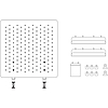 Techsend Pegboard Set asztali rendszerező