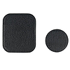 Techsuit - (2 csomag) Fémlemez (MP02) - PU bőr huzattal - Fekete (KF235539)