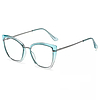 Techsuit - Anti-Blue Light szemüvegek Reflex Metal (WD605-N3) - Macskaszem - Kék (KF2310452)