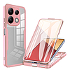 Techsuit - ColorVerse 360 sorozat + képernyővédő fólia - Xiaomi Redmi Note 13 5G - rózsaszín (KF2326866)