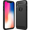 Techsuit - karbon szilikon - iPhone XR - fekete (KF23423)