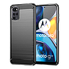 Techsuit - karbon szilikon - Motorola Moto G22 - fekete (KF239427)