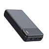 Techsuit - Power Bank (PB-N1) - Kettős USB, Led-jelek a Power State-hez, 10000 mAh - Fekete (KF239386)