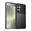 Thunder Case Samsung Galaxy S25 szilikon páncélozott tok fekete