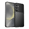 Thunder tok Samsung Galaxy S25+ szilikon páncélozott tokhoz - fekete