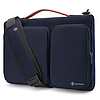 Tomtoc - Defender laptop táska (A42F2B1) - vállpánttal és kis kártyatartó zsebbel, 16" - kék (KF2313594)