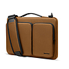 Tomtoc - Defender laptop táska (A42F2Y1) - vállpánttal és kis kártyatartó zsebbel, 16" - barna (KF2313596)