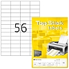 TopStick No. 8700 univerzális 52,5x21,2mm méretű, fehér öntapadós etikett címke A4-es íven - 5600 címke / doboz - 100 ív / doboz (TopStick 8700)