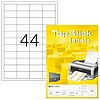 TopStick No. 8731 univerzális 48,3x25,4mm méretű, fehér öntapadós etikett címke A4-es íven - 4400 címke / doboz - 100 ív / doboz (TopStick 8731)