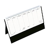 TopTimer kép nélküli asztali naptár 340 × 210 mm félórás beosztás fehér lap, álló háttal T051 fekete