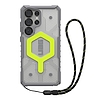 UAG Pathfinder Clear Magnet mágneses tok és csuklópánt Samsung Galaxy S25 Ultra 5G-hez - neonszürke