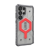 UAG Pathfinder Clear Magnet mágneses tok és csuklópánt Samsung Galaxy S25 Ultra 5G-hez - szürke/piros