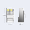 Ugreen 10x csatlakozóvég RJ45 8P8C (UTP Cat. 6 / Cat. 5 / Cat. 5e) ezüst (NW111)