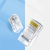 Ugreen 10x dugós csatlakozóvég RJ45 8P8C Cat 6 átlátszó (50961)