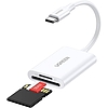Ugreen 2 az 1-ben USB-C kártyaolvasó CM265 fehér (35506)