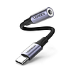 Ugreen AV161 fejhallgató adapter mini jack 3,5 mm (női) / USB-C (férfi) 10 cm - szürke