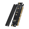 Ugreen bővítőkártya adapter PCIe 4.0 x16 - M.2 NVMe M-Key fekete (CM465)