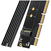 Ugreen bővítőkártya adapter PCIe 4.0 x16 - M.2 NVMe M-Key fekete (CM465)