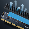 Ugreen bővítőkártya adapter PCIe 4.0 x16 - M.2 NVMe M-Key fekete (CM465)