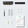 Ugreen bővítőkártya adapter PCIe 4.0 x16 - M.2 NVMe M-Key fekete (CM465)