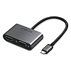 Ugreen CM162 50505 USB-C - HDMI / VGA / USB-A 3.0 / USB-C PD adapter - Szürke