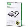 Ugreen CM162 50505 USB-C - HDMI / VGA / USB-A 3.0 / USB-C PD adapter - Szürke