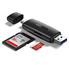 UGREEN CM304 USB + USB-C adapter SD + microSD kártyaolvasó, fekete (80191B)