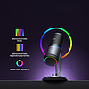Ugreen CM769 asztali mikrofon USB-A csatlakozóval, RGB LED-del - ezüst