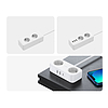 Ugreen elosztó hosszabbító tápkábel 2x USB porttal, 1x USB-C fekete (CD280)