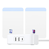 Ugreen elosztó hosszabbító tápkábel 2x USB porttal, 1x USB-C fekete (CD280)