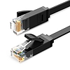 UGREEN Ethernet RJ45 lapos hálózati kábel, Cat.6, UTP, 0,5 m, fekete (50172)