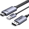 Ugreen HD169 HDMI - DisplayPort irányított kábel, 4K@60Hz, 2m - szürke