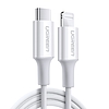 Ugreen kábel USB Type C - Lightning MFI 1m 3A 18W fehér (10493)