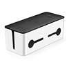 Ugreen kábelrendező doboz doboz lécekhez L 42,5x17,5x15,5cm fekete-fehér (LP110)