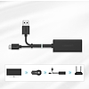 Ugreen külső micro USB 100Mbps hálózati adapter Chromecasthoz 1m fekete (30985)