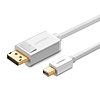 UGREEN MD105 mini DisplayPort - DisplayPort kábel, 4K 60Hz, kétirányú, 1,5 m, fehér (10476)