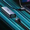 Ugreen multifunkcionális adapter HUB USB Type C - 3 x USB / Ethernet RJ-45 / USB Type C PD PD szürke (CM475)