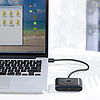 Ugreen multifunkcionális USB HUB Type c - 4 x USB 3.0 1m fehér (CR113)