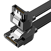 Ugreen szögletes SATA 3.0 kábel 0,5m fekete (US217)