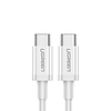 Ugreen US264 60517 USB-C / USB-C PD QC AFC kábel 0,5 m - fehér