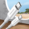 Ugreen US264 60519 USB-C / USB-C PD QC AFC kábel 1,5 m - fehér