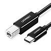 Ugreen US370 45106 kábel USB-C / USB-B nyomtatóhoz 2 m - fekete