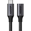 Ugreen USB 3.2 hosszabbítókábel US372 USB-C csatlakozódugótól USB-C aljzatig Gen 2 1 m fekete (45191)