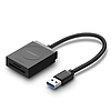 UGREEN USB adapter kártyaolvasó SD, microSD, fekete (20250B)