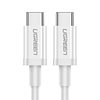 UGREEN USB-C to USB-C + USB-A Cable QC 3.0 PD 3A 1m, White (60518)